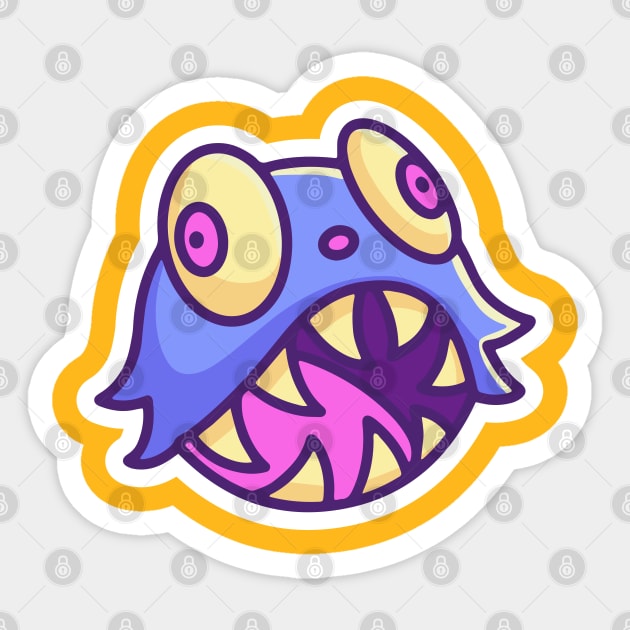 Cute Monster Head 1 Sticker by yudabento